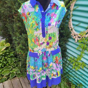 Watercolour Floral Dress by Nanette Lepore (M)